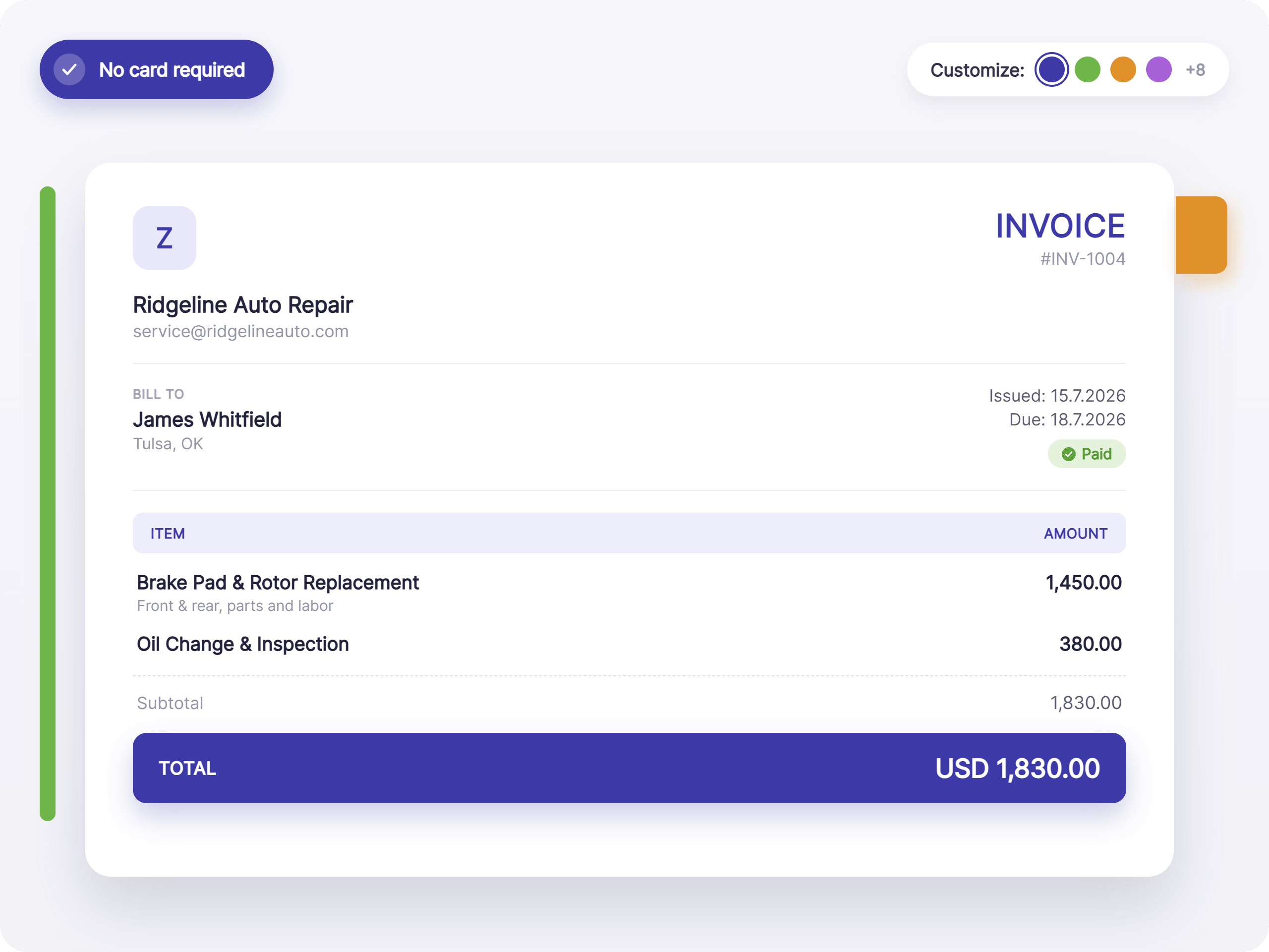 Send Invoices on the Go